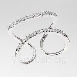 Χρυσό γυναικείο δαχτυλίδι0086