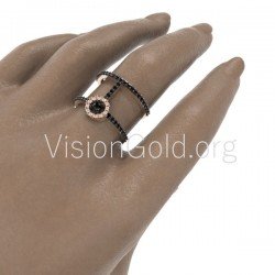 Handmade Cute Charm Ring For Women 925 Sterling Silver Charming