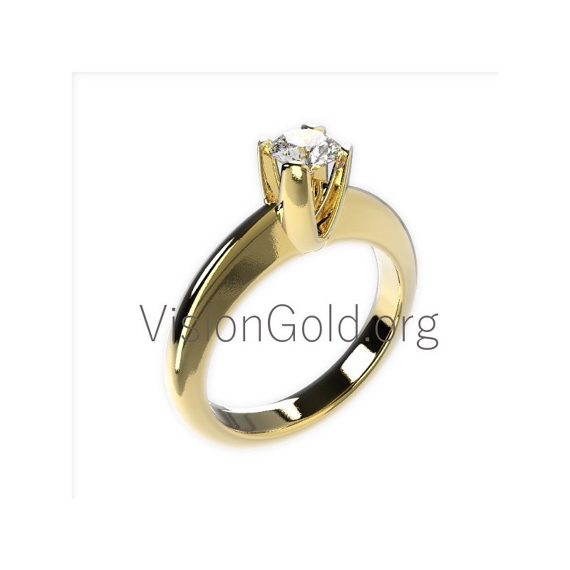 Anillos de una sola piedra 0005