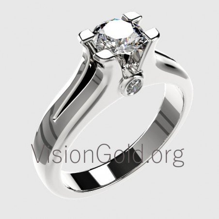 White Gold Diamond Ring 0032