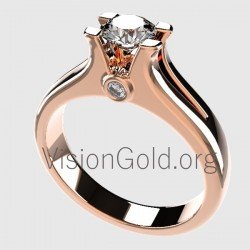 Weißgold Diamant Solitär 0032