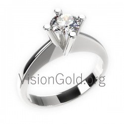 Bague solitaire en diamant 0040