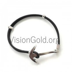 Pulsera hombre ancla 0009