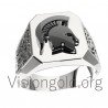 Мужское кольцо ручной работы из серебра 925 пробы со