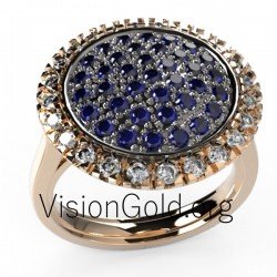 Women's ring with diamonds 0067