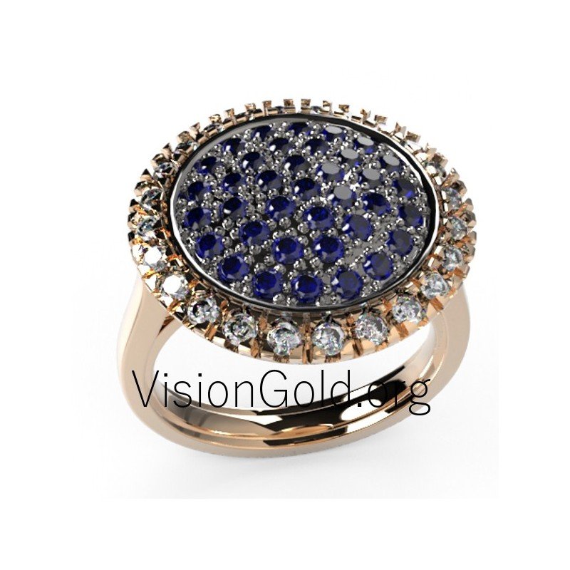 Women's ring with diamonds 0067