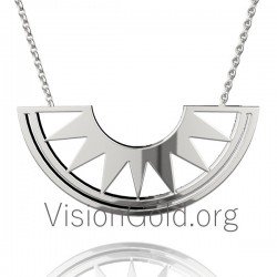 Aσημένιο κολιέ χειροποίητο 0315