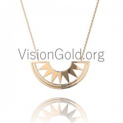 Silber Halskette Sun - Silberschmuck für Verliebte Sun 0315