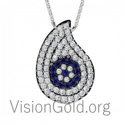 Γυναικείο Κολιέ Μάτι Σταγόνα