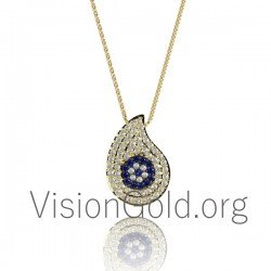 Γυναικείο Κολιέ Μάτι Σταγόνα