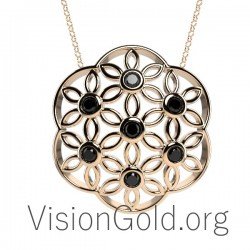 Κολιέ Ροζέτα,Γυναικείο Ασημένιο Κολιέ,Ασημένια Κοσμήματα