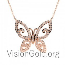 Ожерелье с бабочкой 0104