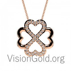 Κολιέ άπειρο καρδιές 0112