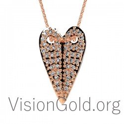 Κολιέ Καρδιά ,Γυναικεια Κολιε Καρδια ,Κοσμήματα Με Καρδιές ,Γυναικειο Κολιε Κρεμαστο