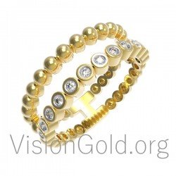 Μοντέρνο Δαχτυλίδι με διαμάντια 0528