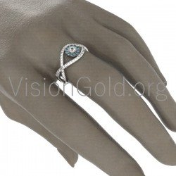 Μάτι Δαχτυλίδι με διαμάντια 0531