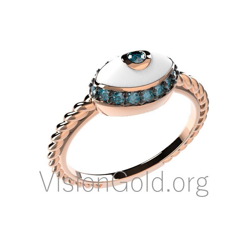 Anillo ojo online swarovski