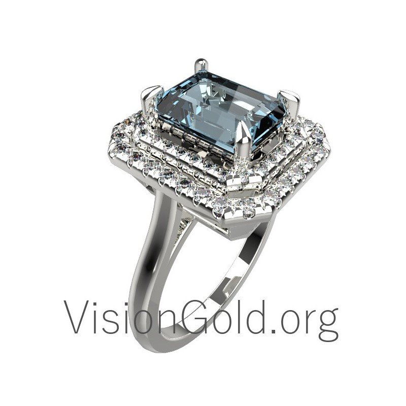 Aquamarine δαχτυλίδι 0449