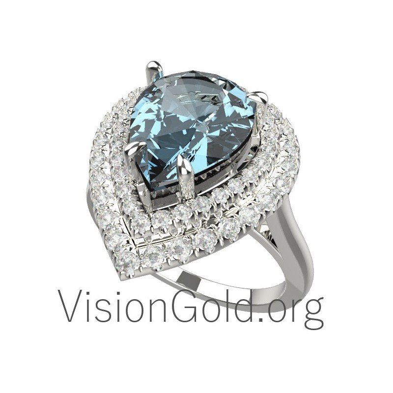 Aquamarin - Aquamarin-Ring 0448