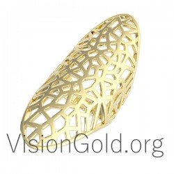 Handgefertigte Montero Frauen Silber oder Gold Ring Covering