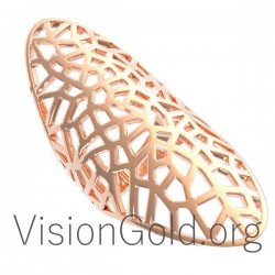 Χειροποιητο Μοντερνο Γυναικειο Δαχτυλιδι Απο Ασημι Η Χρυσο Που