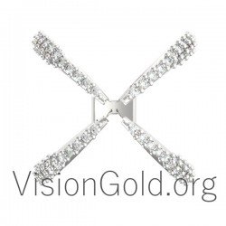 Πανεμορφο Fashion Ασημενιο Η Χρυσο Δαχτυλιδι- Ροζ Χρυσο-