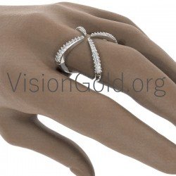 Πανεμορφο Fashion Ασημενιο Η Χρυσο Δαχτυλιδι- Ροζ Χρυσο-