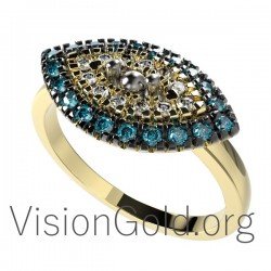 Eye Gold Ring 0239