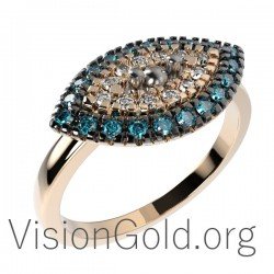 Eye Gold Ring 0239