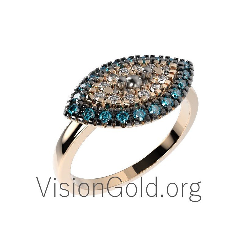 Eye Gold Ring 0239