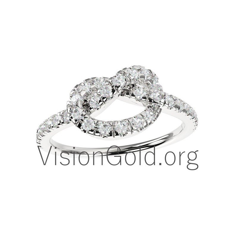 Women's knot ring 0240