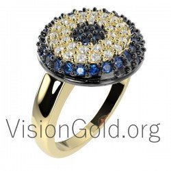 Золотое кольцо с петелькой 0242