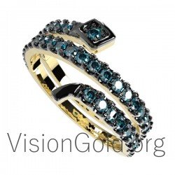 Gold snake ring 0103