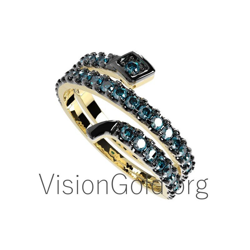 Anillo serpiente oro 0103