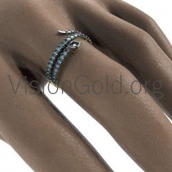 Gold snake ring 0103