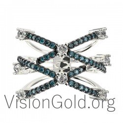 Χρυσό γυναικείο δαχτυλίδι 0127