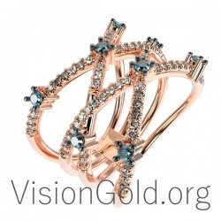 Gold Damenring 0127