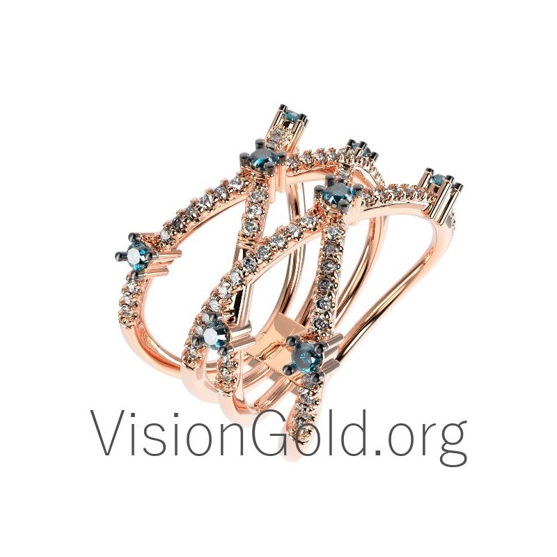 Gold Damenring 0127