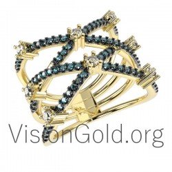 Gold Damenring 0127