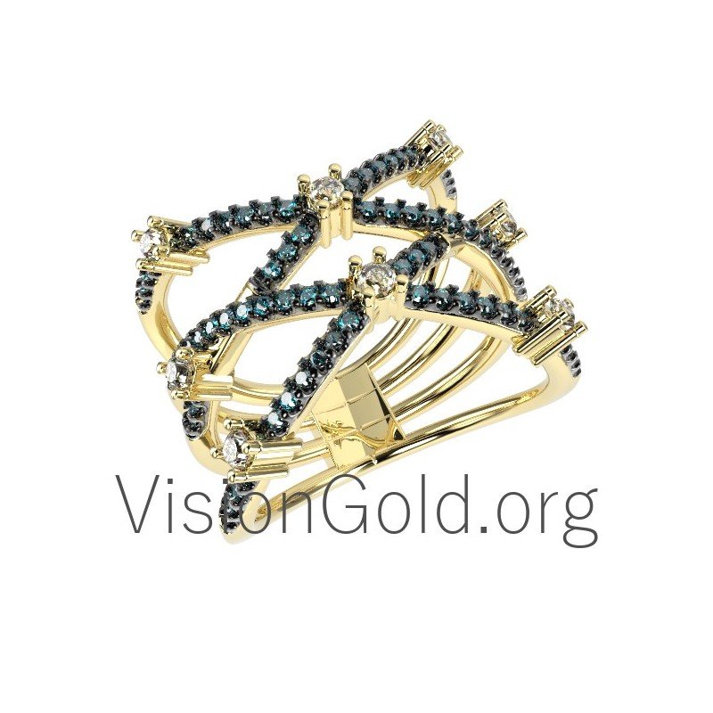 Gold Damenring 0127