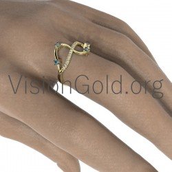 Ring aus Gold mit Diamanten 0125