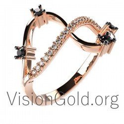 Золотое кольцо с бриллиантами 0125