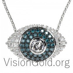 Ожерелье с серебряным глазом 0235