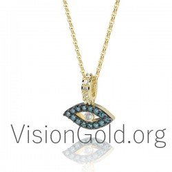 Ожерелье От Сглаза Из Стерлингового Серебра - Ожерелье Для Защиты От Сглаза
