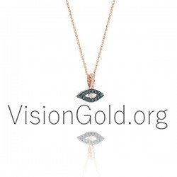 Ожерелье От Сглаза Из Стерлингового Серебра - Ожерелье Для Защиты От Сглаза