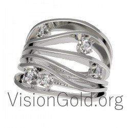 Серебряные кольца - Золотые кольца 0563