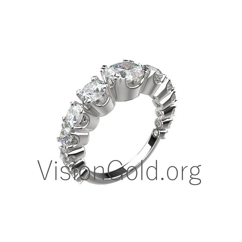 Serie anillo oro blanco 0013