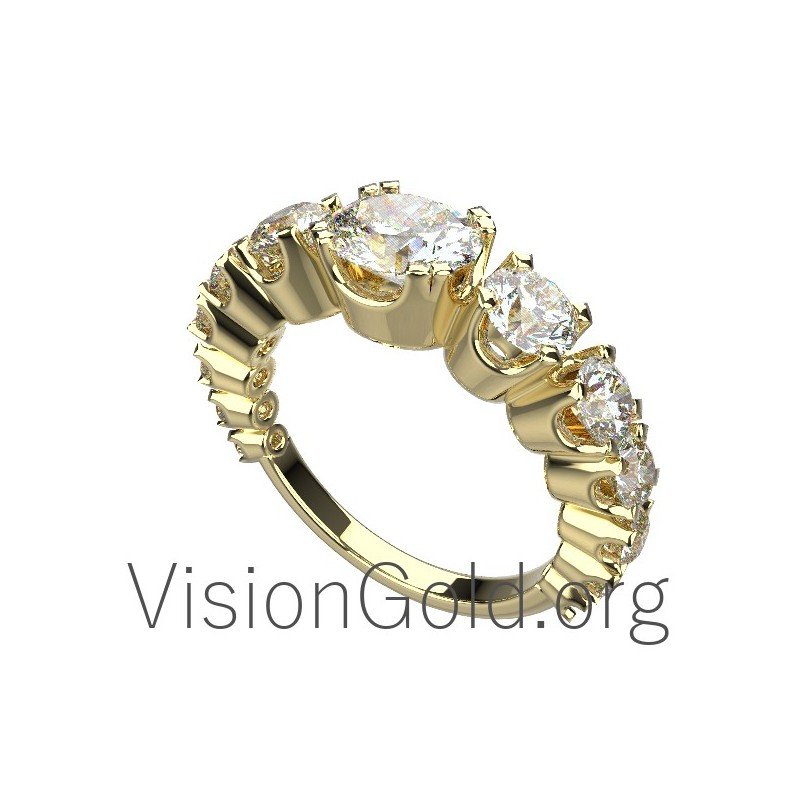 Serie anillo oro blanco 0013