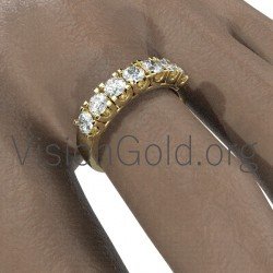 Anillo de serie de longitud media con diamantes 0016