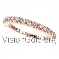 Λεπτο Σειρε Δαχτυλιδι Με Διαμαντια 0018